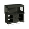 thumbnail image 4 of Herture 120 Gallon Reptile Tank with Stand, 4x2x2 Terrarium Enclosure for Bearded Dragons, Snakes, Lizards ?Sliding Acrylic Doors, Mesh Top, Storage Cabinet, Built-in Power Outlet Black PX01RTB, 4 of 5