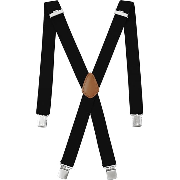 Suspenders for Men - Heavy Duty 1.4 Inches Adjustable Suspenders with Sturdy Clips, X-