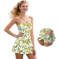 thumbnail image 5 of Garronmavis Lemon Women Athletic Dress with Shorts Spaghetti Strap A Line Athletic Golf Dress 2 Piece Set Casual Tennis Dresses Fruit Print Outfits, Size XS, 5 of 7