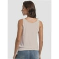 thumbnail image 3 of Women's Casual Banded Bottom Cami Shirt V Neck Sleeveless Loose Summer Tank Top Camisole, 3 of 4