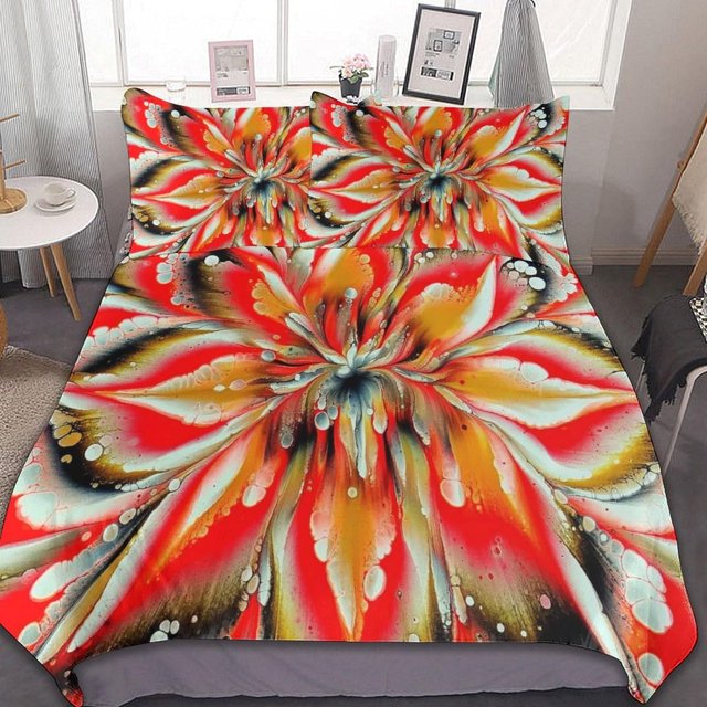 HAHDAXIA Pattern Bedding Solid Comforter Set for All Seasons 3 Pieces(1 Comforter+2 Pillowcases) Soft Microfiber Bedding Set Full(79"x90")