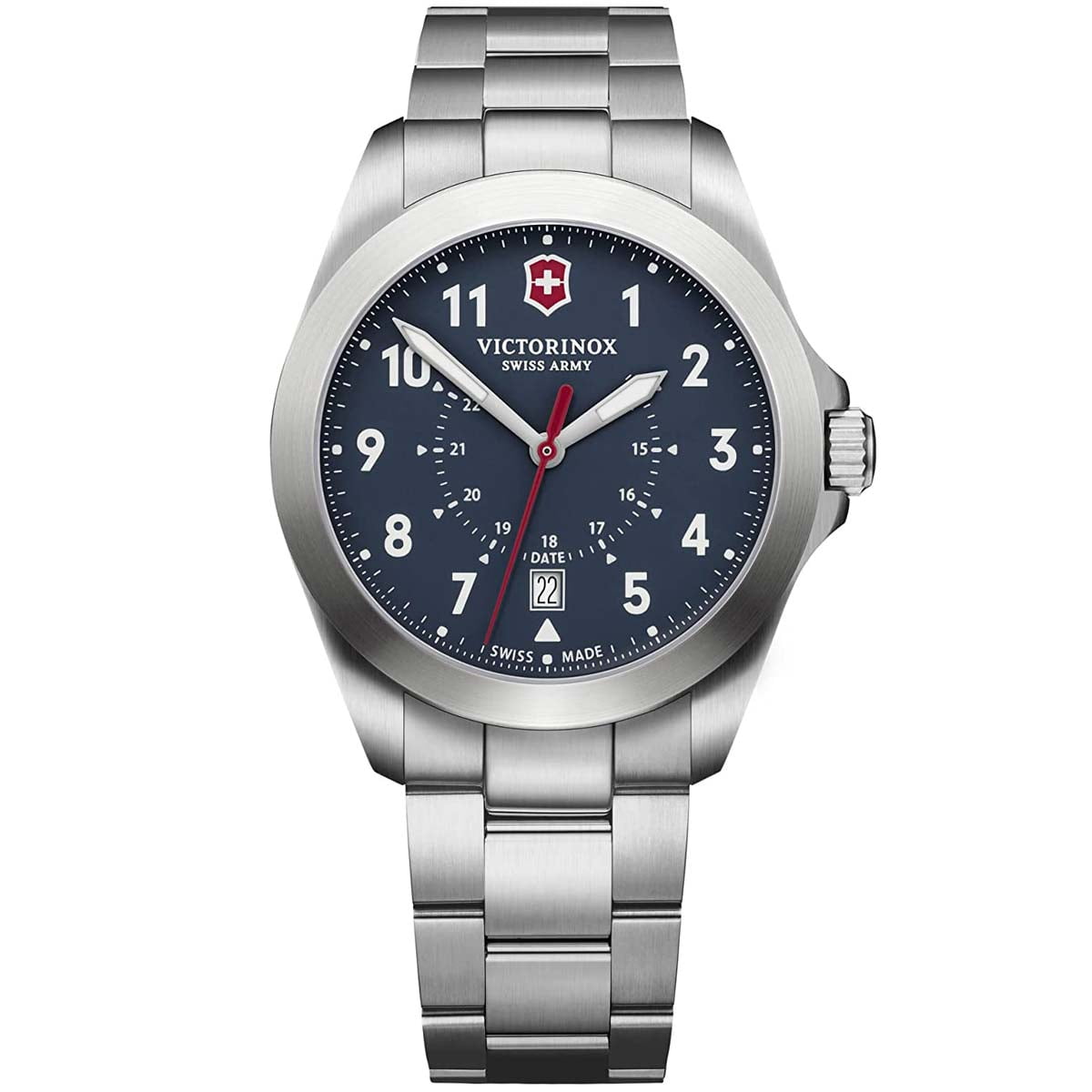 VICTORINOX ジャケット Victorinox Swiss Army 241964 Men's Heritage Blue Dial Strap