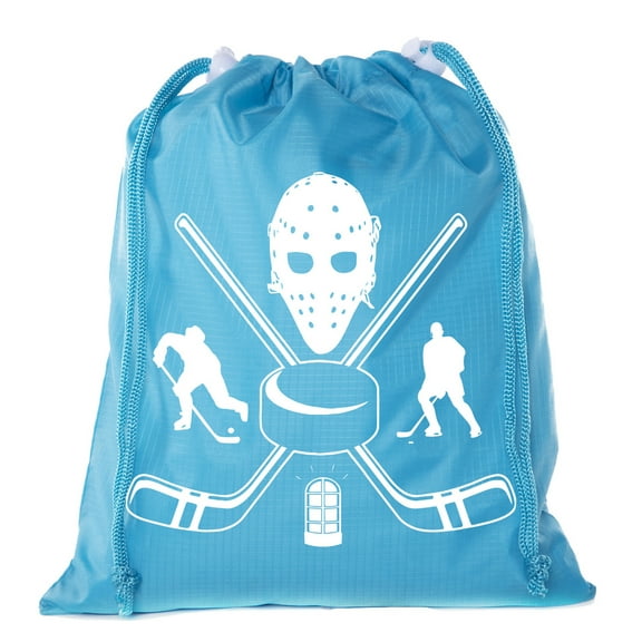 Mini Hockey Drawstring Bags | Mini gift Bags for Parties, Teams, and Promotional events!