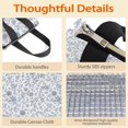 thumbnail image 4 of Pioneer Flower Floral Print Pattern Insulated Lunch Bag for Women Men, Large Portable Soft Cooler Tote, Thermal Food Storage Bag with Pearl Cotton, 8.66L, 8.75"x5.75"x9.5", 4 of 6