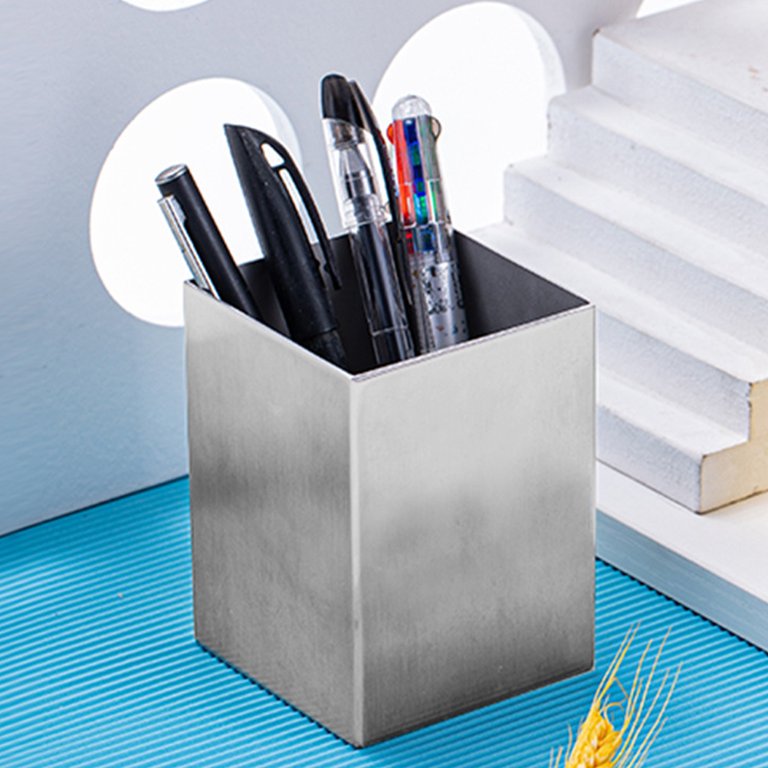 Stainless Steel Square Storage Box Kitchen Gear Utensils