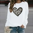 thumbnail image 2 of Women's Valentine's Day Shirts Top Long Sleeve Shirts for Women Fashion Valentine's Day Printed Blouses Casual Crew Neck Pullover Tops, 2 of 8