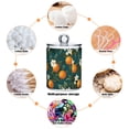 thumbnail image 6 of Yayeee 2 Pack Qtip Holder Bathroom Cotton Swab Canister with Lid Clear Dispenser Set, Retro Floral Orange, 6 of 6