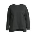 thumbnail image 5 of Terra & Sky Women's Plus High-Low French Terrycloth Sweatshirt, 5 of 5