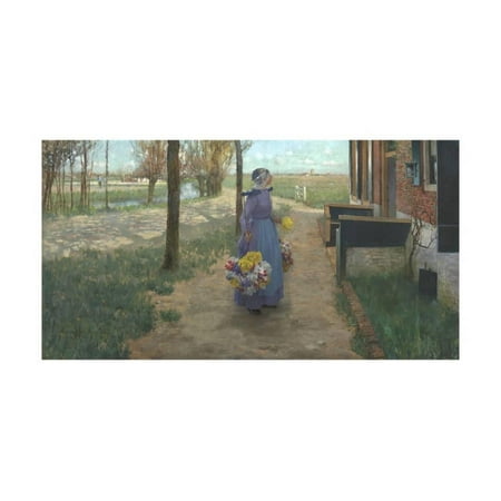Flower Girl in Holland, 1887 Print Wall Art By George (George Best Art Prints)