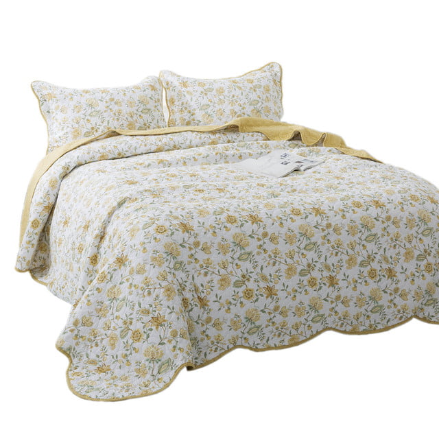 Details about   Gray Grey Yellow Floral Embroidered Stripe 8 pc Comforter Set Queen King Bedding