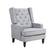 living room Comfortable rocking chair accent chair with light grey fabric