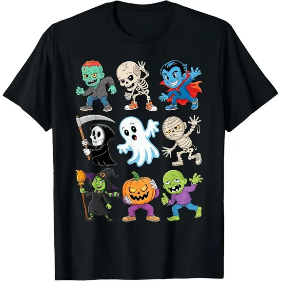 Spooky Creatures Kids Toddler Boys Halloween T-Shirt