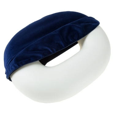 Donut Seat Cushion with Memory Foam Fill - Comfort Support Pillow for Back Pain, Tailbone, Pregnancy, Surgery, and Post Natal Relief by Bluestone
