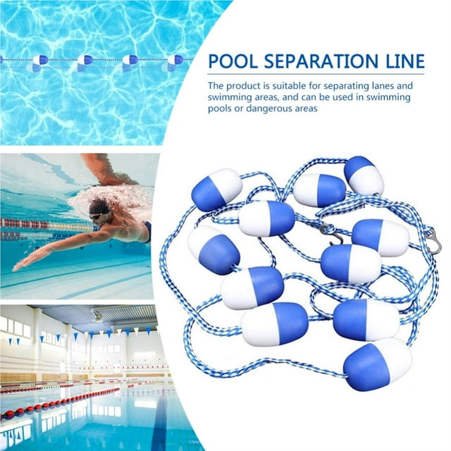 Corde de Séparation de Sécurité avec Crochets en Nylon pour Forte Flottabilité Résistante à l'Usure Accessoires de Piscine