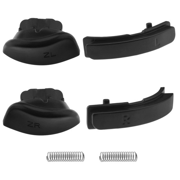 SING F LTD Set of 6 L R ZR ZL Trigger Buttons with Springs Compatible with Nintendo Switch Joy-Con Controller Replacement Parts Black