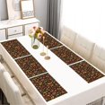 thumbnail image 2 of Colorful Mushroom Plant Brown Pattern Summer Placemats Table Placemats Set Of 6-Linen Kitchen Washable Placemats Table Mats 11.8"x17.7" Non-Slip Heat Resistant, 2 of 5