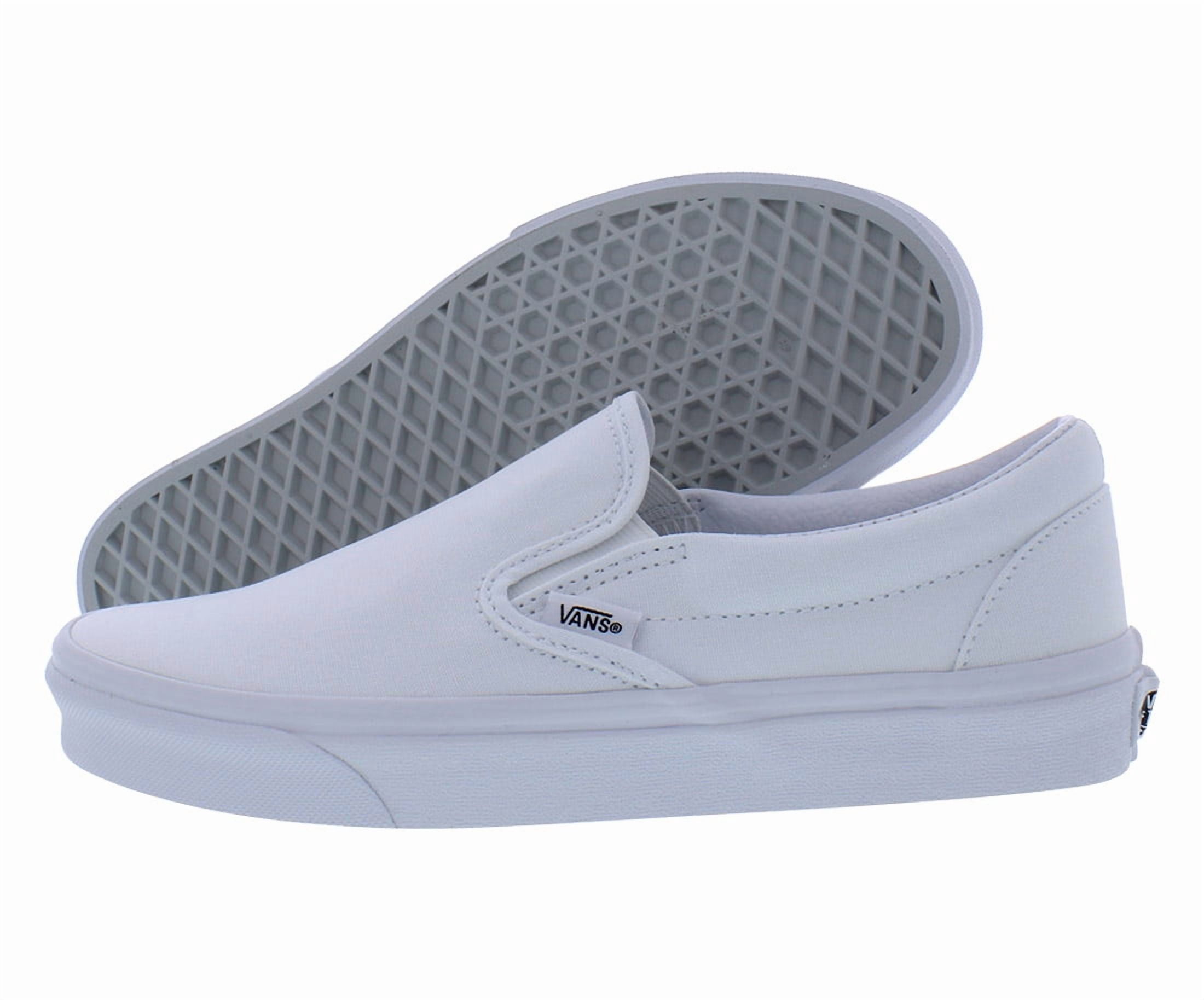 Vans Classic Size-13 Men\'s Slip-On - True White/White Canvas Shoes Vans | Classic Slip-On Wide Canvas True White Classics Shoe main image 4