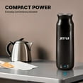 thumbnail image 3 of Jettle Travel Electric Kettle 450ml - Portable Bottle-Style Water Heater with Temperature Control & Auto Shut-Off - Stainless Steel for Tea, Coffee & Soup - Black, 3 of 15
