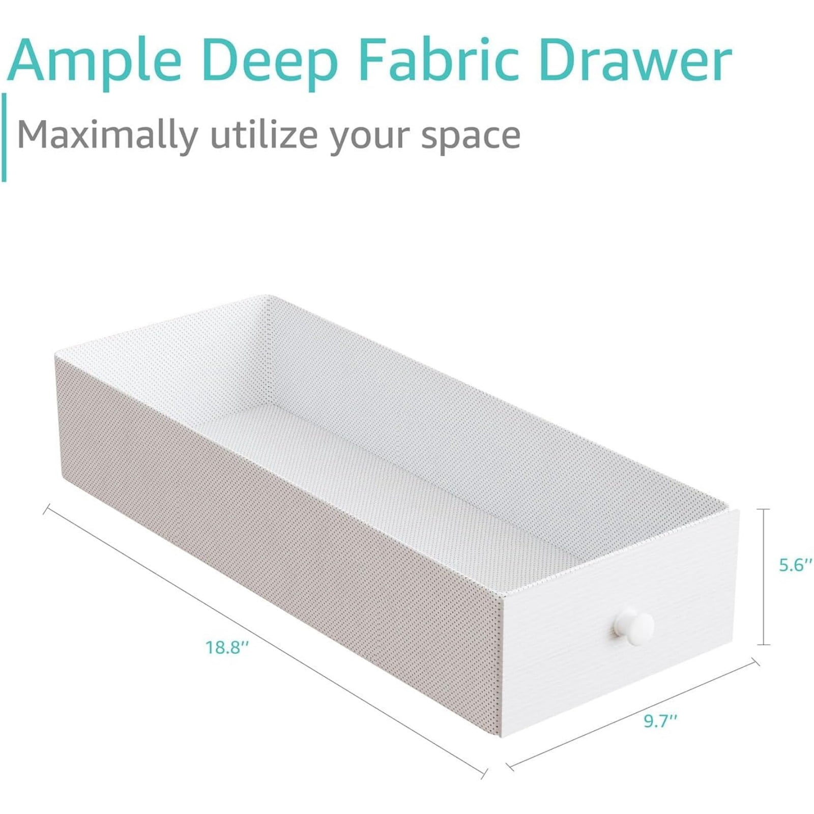 JEZWX 40" White Small Desk with Drawers for Home Office