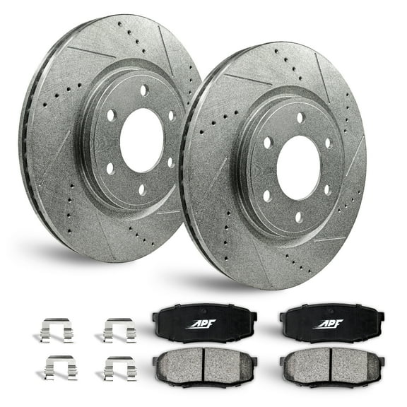 APF Front Brake Kit Rotors and Pads for Toyota Tacoma 2005-2021