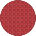 thumbnail image 1 of Ahgly Company Indoor Round Patterned Red Area Rugs, 7' Round, 1 of 6