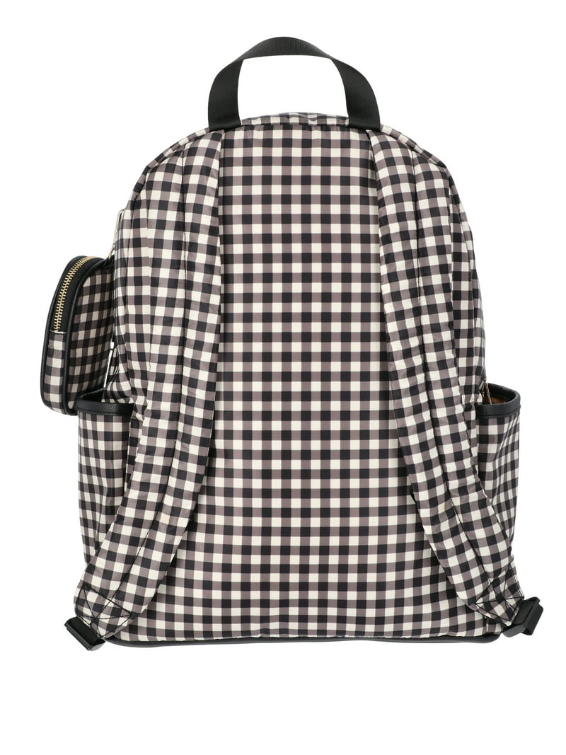 New Madden Girl Black Checker Gingham Cherry Backpack and Pouch Madden NYC Women main image 4