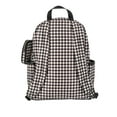 thumbnail image 3 of Madden NYC Women's Chain Pocket 17" Dome Backpack, Black Gingham, 3 of 5