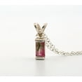 thumbnail image 2 of Natural Pink Bi-colored Tourmaline Sterling Silver Necklace NT61, 2 of 10