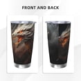 thumbnail image 3 of Goofa Abstract White Dragon for 20 oz Skinny Tumbler Stainless Steel Coffee Mug Slim Vacuum Insulated Travel Cup Car Cup-Straw Two-piece Set, 3 of 8
