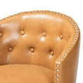 thumbnail image 4 of Baxton Studio Theron Bar Stool with Swivel, Tan, Set of 2, 4 of 7