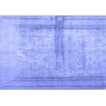 thumbnail image 1 of Ahgly Company Machine Washable Indoor Rectangle Abstract Blue Contemporary Area Rugs, 5' x 7', 1 of 4