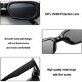 thumbnail image 3 of Gafas de sol rectangulares para mujer, gafas de sol de moda retro UV, 3 of 5