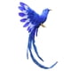 thumbnail image 1 of Adorno de jardín con pájaro emplumado artificial, decoración de patio, figura de loro para jardín Blue Tail, 1 of 7