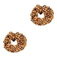 thumbnail image 1 of relayinert Grands Chouchous Imprimé Léopard Extensible Volumisant Décoratif Sans Accroc pour Femmes Accessoires Léopard Curcuma 2Ensemble, 1 of 6
