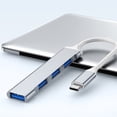 thumbnail image 4 of USB C HUB, Interfaz Múltiple Disipacia de Calor 4 EN 1 Transferencia ESTABLE DE EXTENSOR USB 500M/S DE ALTA VELOCIDAD LIGERA Para Computadoras, 4 of 7