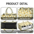 thumbnail image 4 of Large Capacity Tote Bag,Yellow Lemon Fruit Slices White Pattern Handbag Fashion Luxury Tote Bag,15.7"x13"x 5.1" Inches,Laptop Compatible, 4 of 6