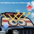 thumbnail image 4 of Yuyamidu Eyes Windshield Sun Shade for Jeep Wrangler JL 2/4 Door, Funny Front Window Sun Visor Blocks for UV and Heat, 1pc, 4 of 7