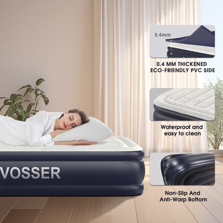 Matelas Simple VOSSER Twin Air Mattress With Built-in Pump,Fast