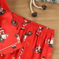 thumbnail image 5 of TOWED22 Kids Christmas Pajamas Girls Button Down Shirt & Pants Cute Toddler Xmas Pajama Set Sleepwear,2-3 Y, 5 of 7