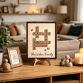 thumbnail image 4 of Outdor Family Puzzle Sign Desktop Ornament Decorative Home Wooden Tabletop Display Craft, 4 of 5