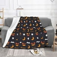 thumbnail image 2 of XMXT Throw Blanket, Halloween Ghost Faces Bat Graffiti Machine Washable Blankets for Sofa, 60 x 50 inches, 2 of 9