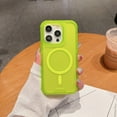thumbnail image 5 of Decase Fashion Mag-Safe Case Compatible with iPhone 12 Pro / 12 6.1",Heavy Duty Shockproof Protection Phone Case,Dual Layer Translucent Magnetic Phone Case Fits for iPhone 12 Pro / 12 6.1",Green, 5 of 11