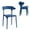 Cobalt Blue, variant on XDECO Dining Chairs 4 Pack,Stackable Modern Chair for Indoor/Outdoor,Orange