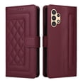 thumbnail image 2 of Compatible with Samsung Galaxy A32 4G Case, Premium Leather Wallet Book Case Magnetic Flip RFID Blocking Credit Card Holder Kickstand with Wrist Strap Shock Absorbing Case, Winered, 2 of 13
