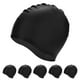 thumbnail image 1 of Uxcell Gorro de Natación de Silicona en Paquete de 6, Unisex Impermeable Antideslizante [Negro], 1 of 1
