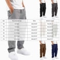 thumbnail image 4 of HFHAPW Boy's Casual Baggy Cargo Pants Elastic Waist Workout Sweatpants Joggers(Black,7-8 Y), 4 of 6