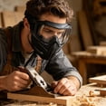 thumbnail image 4 of Motorcycle Face Mask Full Face,Dirt Bike Goggles Motocross,ATV,Offroad,Riding Racing Windproof Goggles for Men Women,Full Face Mask Motorcycle Helmet, 4 of 5
