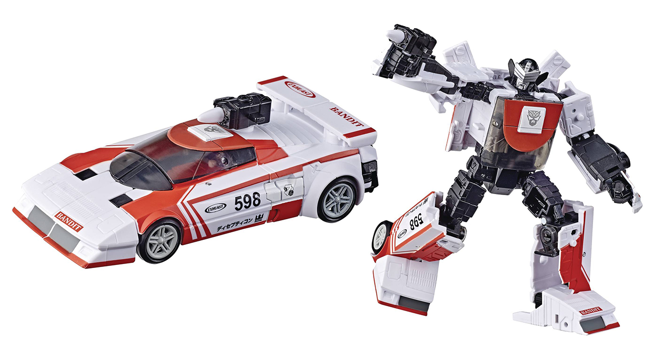 Transformers War For Cybertron Netflix Trilogy – Action Figure Deluxe Class Red Alert, 15 Cm, Esclusiva Bianca, Hasbro.