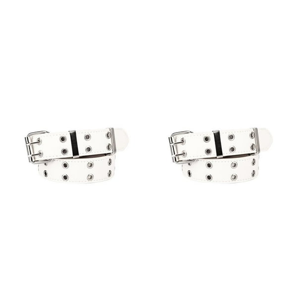 Sonducket Nuevo cinturón de moda de cadena Punk para mujer, cinturón ajustable con ojal de doble con cadena de ojal, cinturones decorativos Type2 NO2 Sonducket CBP140351