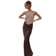thumbnail image 3 of Vestido de Verano para Mujer, Elegante, Sin Mangas, con Cuello Halter y Ajustado. Caqui L, 3 of 7
